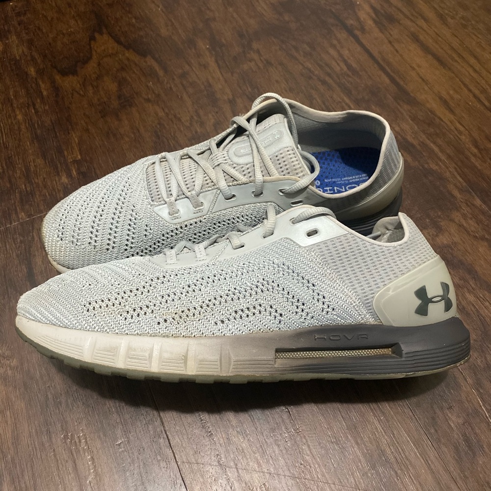 Under Armour Hovr Sonic Grey Running Shoes Size 14 - Main Image